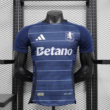 24-25 Aston Vera Third Blue Kit Football AAAAJersey