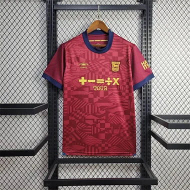 24-25 Ipswich Away Red Kit Football AAAAJersey