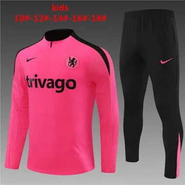 24-25 Chelsea Kids Player Long Sleeve Training Suit Football Shirts