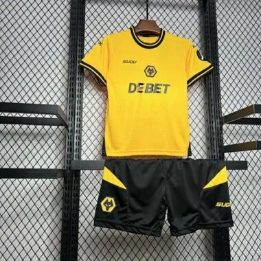 24-25 Wolves Home Kid Kits Youth Apparels Football