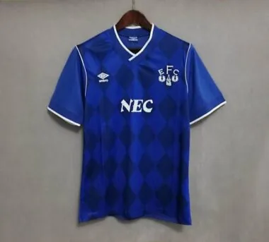 86-87 Everton home blue