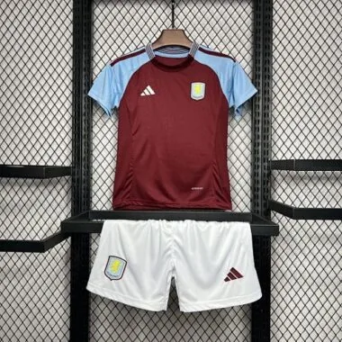 24-25 Aston Villa Home Kid Kits Youth Apparels Football AAAAJersey Yupoo