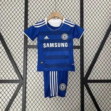 11-12 Chelsea Home Kids Retro Kits Children Shirt Football Jerseys Yupoo