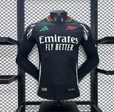 24-25 Arsenal Away Long Sleeve Kit Player Version Shirt Soccer AAAAJersey Yupoo