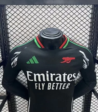 24-25 Arsenal Away Long Sleeve Kit Player Version Shirt Soccer