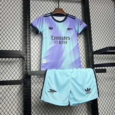 24-25 Arsenal Third Kid Kits Youth Apparels Sport