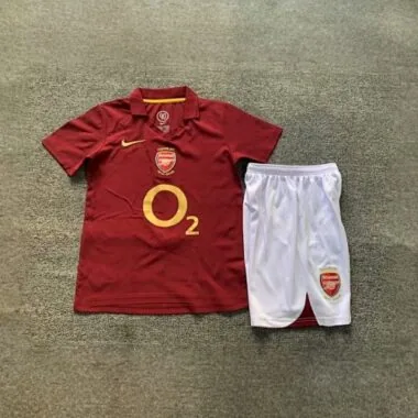 05-06 Arsenal Home Retro Kids Kits Children Shirt Cheap Jerseys