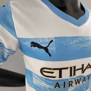22-23 Manchester City limited edition bluewhite kids kit