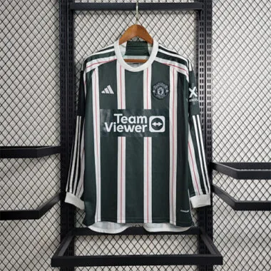 23-24 Manchester United away long sleeve size S-4XL Soccer Jerseys