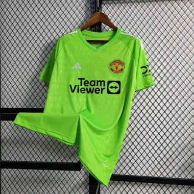 23-24 Manchester United goalkeeper green size S-XXL Soccer Jersey
