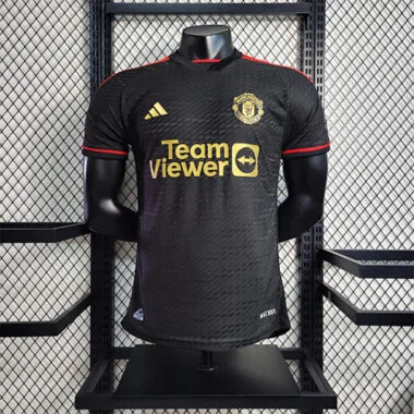 23-24 Manchester United Black Special Edition Player Version Size S-XXL