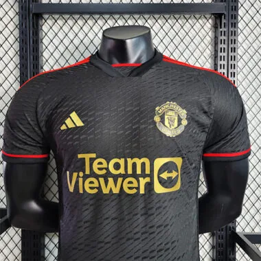 23-24 Manchester United Black Special Edition Player Version Size S-XXL