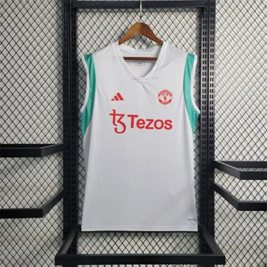 23-24 Manchester United White Training Vest Size S-XXL