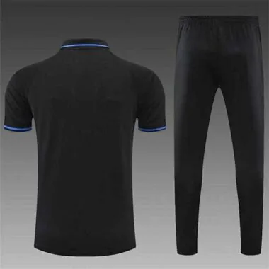 Manchester United Polo black and yellow-three sides