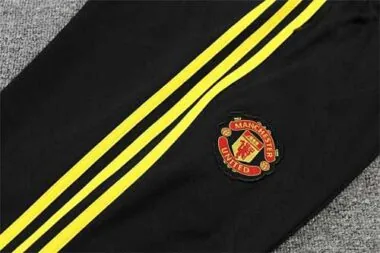 Manchester United Polo black and yellow-three sides