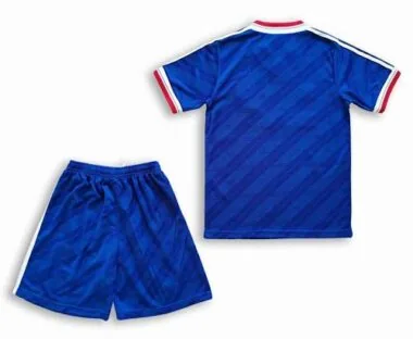 86-88 Manchester United blue away kid kits