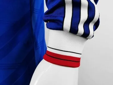 86-88 Manchester United away blue long sleeve