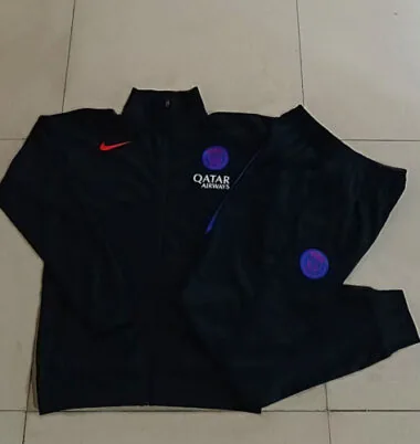 26-27 PSG Black Jackets Kids Kit Soccer T-Shirt