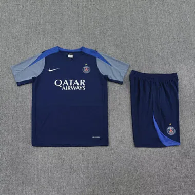 25-26 PSG Navy&amp;Grey Training Kits Football Tracksuits