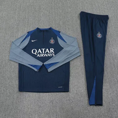 25-26 PSG Navy Training Long Football Player Version Tracksuits