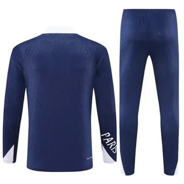 25-26 PSG Navy Training Kits Long Football Tracksuits