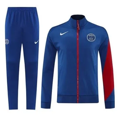 25-26 PSG Navy Football Tracksuits Long Jacket Suits