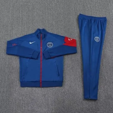 25-26 PSG Navy Football Tracksuits Long Jacket Suits