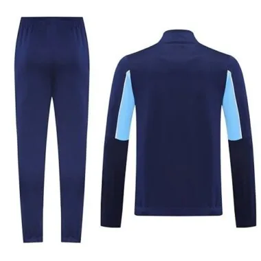 25-26 Marseille Navy&amp;Blue Football Tracksuits Long Jacket Suits