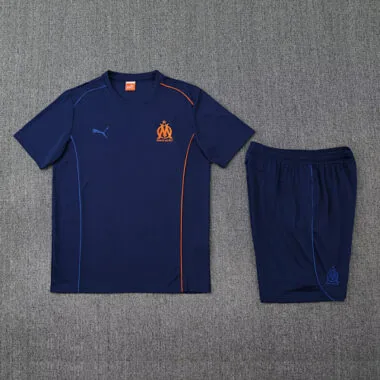25-26 Marseille Navy Training Kits Football Tracksuits