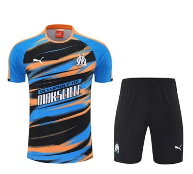 25-26 Marseille Fast Training Kits Orange Football Tracksuits