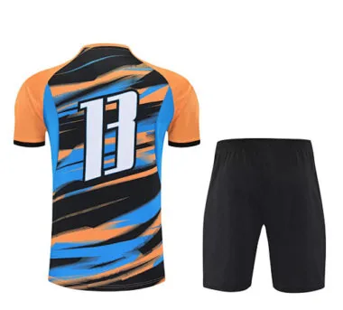 25-26 Marseille Fast Training Kits Orange Football Tracksuits