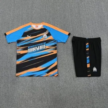 25-26 Marseille Fast Training Kits Orange Football Tracksuits