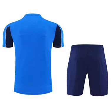 25-26 Marseille Blue Training Kits Football Tracksuits