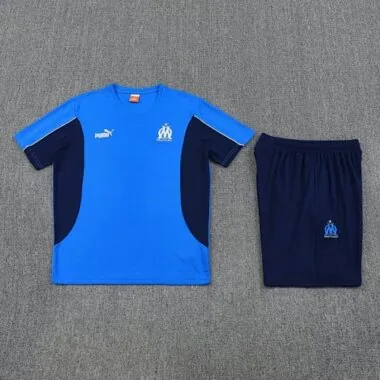25-26 Marseille Blue Training Kits Football Tracksuits