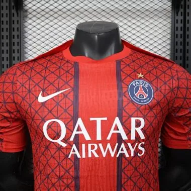 25-26 PSG Red Special Edition Kit Player Version Soccer AAAAJersey Yupoo