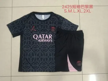 24-25 PSG Black Training Kit Soccer AAAAJersey Yupoo