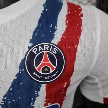 24-25 PSG Away White Kit Player Version Soccer AAAAJersey