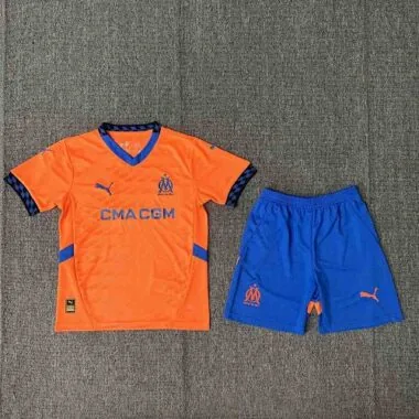 24-25 Marseille Third Orange Kids Kit Football AAAAJersey