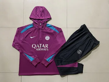 24-25 PSG Hoodie Long Sleeve Training Suit Football Shirts(1)