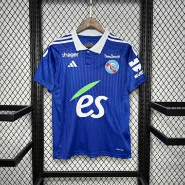 24-25 RC Strasbourg Home Kit Football Uniform AAAAJerseys Dropshipping Yupoo