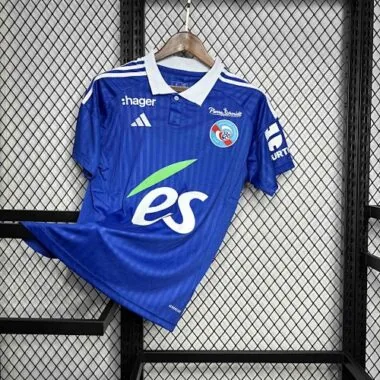 Divisa da calcio da casa del RC Strasbourg per la stagione 2024-2025