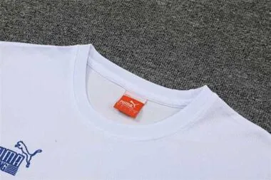 22-23 Marseille training suit short sleeve kit white blue
