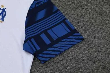 22-23 Marseille training suit short sleeve kit white blue