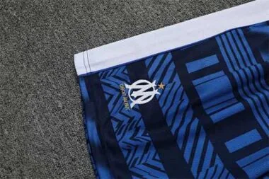 22-23 Marseille training suit short sleeve kit white blue