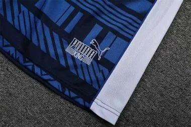 22-23 Marseille training suit short sleeve kit white blue