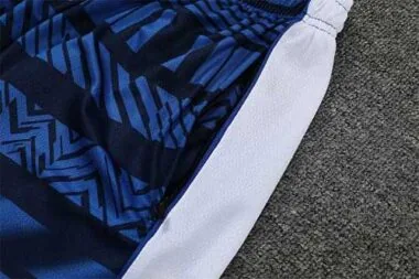 22-23 Marseille training suit short sleeve kit white blue