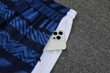 22-23 Marseille training suit short sleeve kit white blue