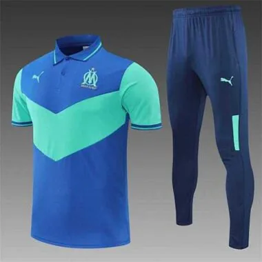 Polo Marseille color blue and green team logo