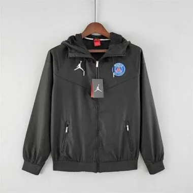 22-23 PSG black windbreaker