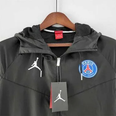 22-23 PSG black windbreaker